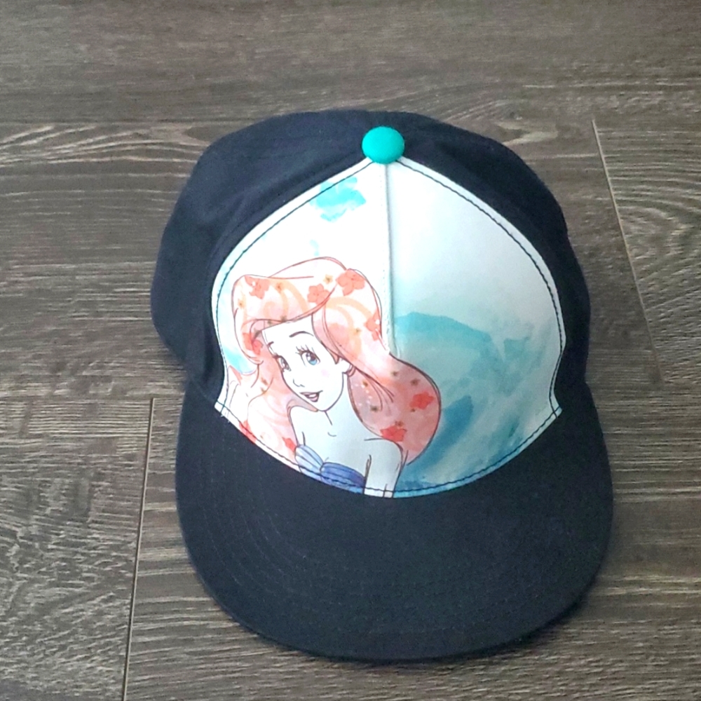 💙 HOST PICK 💙 Disney Water Color ARIEL Snapback Hat /Cap - The Little Mermaid